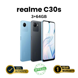 Realme C30s 3GB+64GB 5000mAh Massive Battery Fast Side Fingerprint Official Smartphone