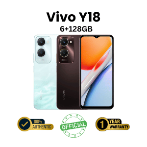 Vivo Y18 6+128GB 5000 mAh Long-Life Battery Official Smartphone