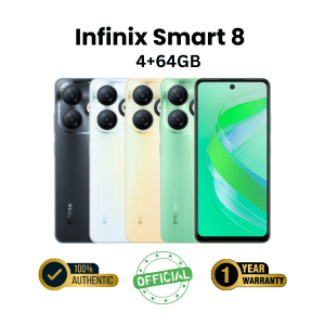 Infinix Smart 8 4+64GB 5000mAh Long-Standing Battery Official Smartphone