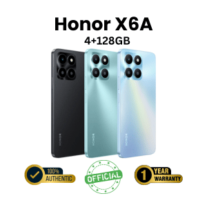 Honor X6A 4+128GB 5200mAh Battery 50MP Triple Camera Official Smartphone