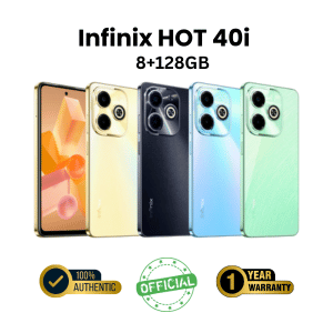 Infinix Hot 40i 8+128GB Octa-Core Chipset with XBOOST Gaming Engine Official Smartphone