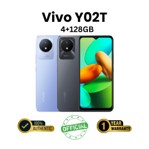 Vivo Y02T 4+128GB 5000 mAh Large Battery Official Smartphone