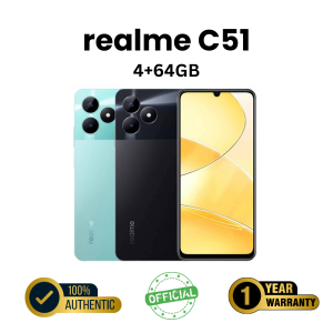 Realme C51 4GB+64GB Stylish Glittering Design Official Smartphone